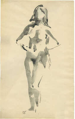 Лебедев Владимир Васильевич. Стоящая обнаженная. Из серии «Обнаженные»